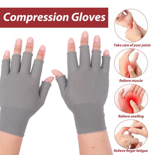 Houkea Joint Compression Gloves Wrist Gloves For Stiff Hands, Wrists, Thumbs, Sore Joints And Swollen Wrists - Image 3