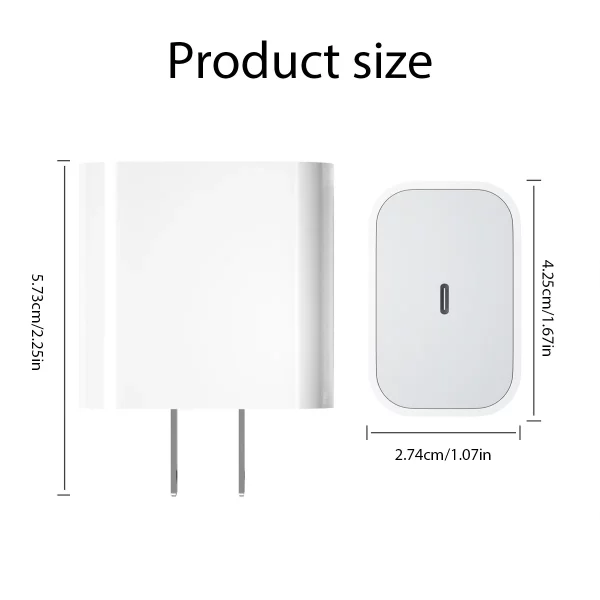 2PC 20W Fast Charger For iPhone 13 Mini 12 11 Pro 14 Pro Max Plus X XR XS USB Type C - Felix Ecommerce - Image 6