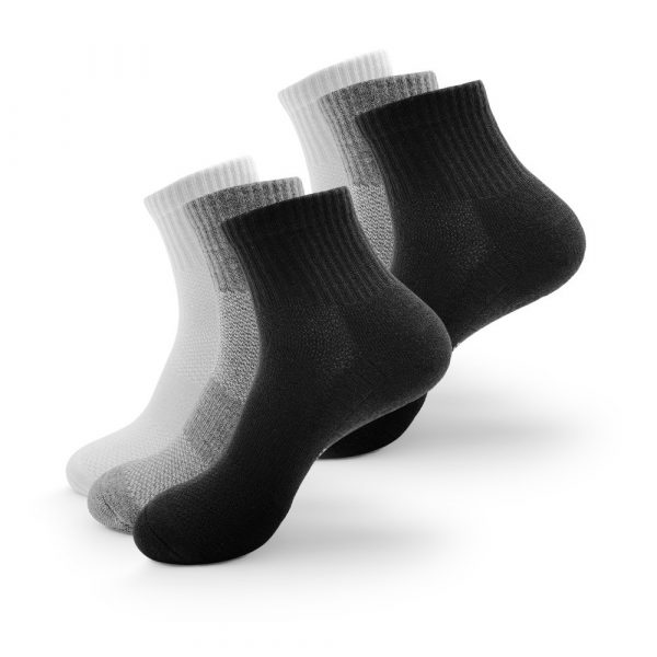 6 Pairs Of Men's Four-corner Ankle Shock-absorbing Sports Socks, Suitable For Sports Running And Hiking, - Image 4